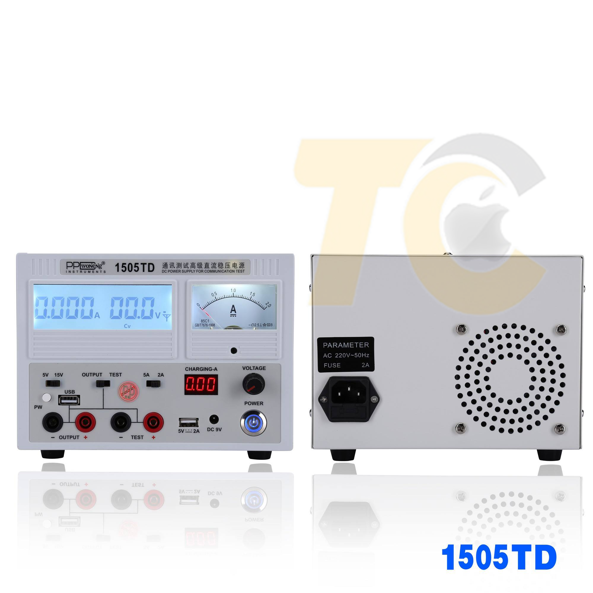 2Máy Cấp Nguồn PPD 1505TD (2A-5A5V-15V) Máy Cấp Nguồn PPD 1505TD (2A-5A/5V-15V) - Trung Côi Apple
