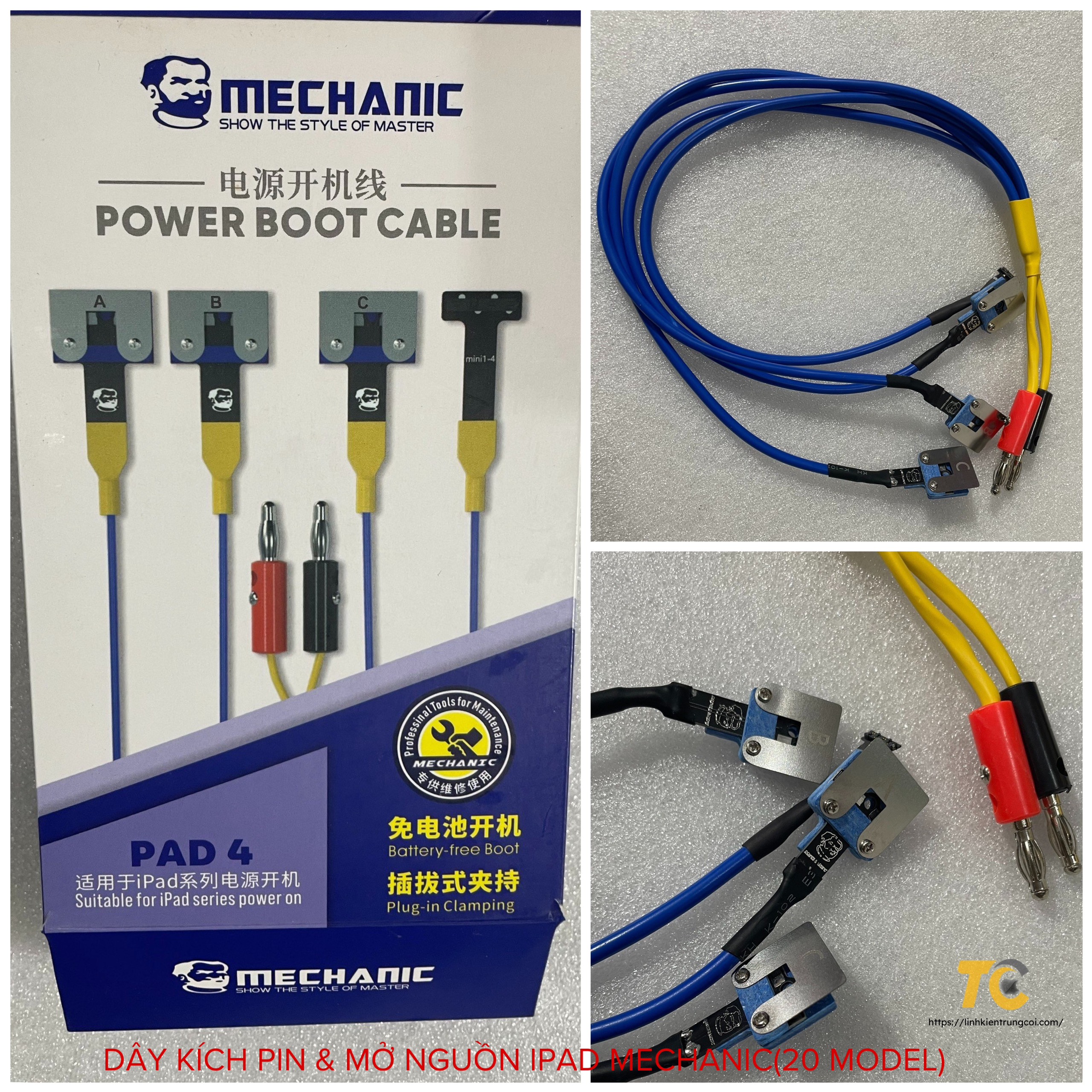 DÂY KÍCH PIN & MỞ NGUỒN IPAD MECHANIC(20 MODEL)