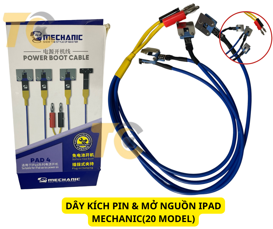 DÂY KÍCH PIN & MỞ NGUỒN IPAD MECHANIC(20 MODEL)