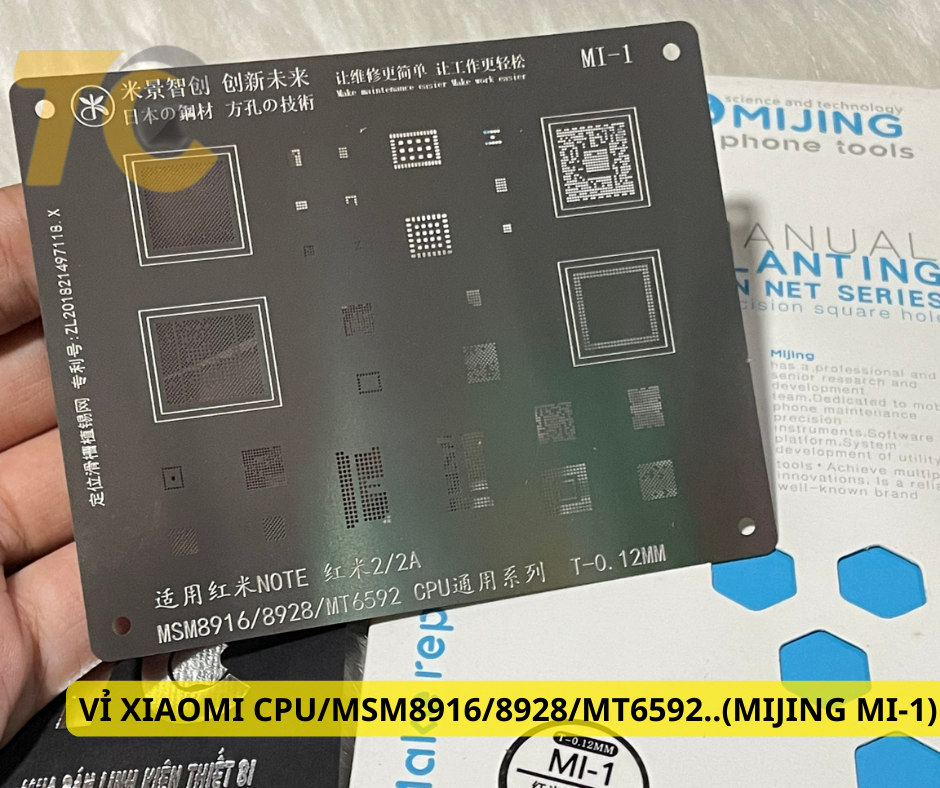 VỈ XIAOMI CPU_MSM8916_8928_MT6592..(MIJING MI-1)