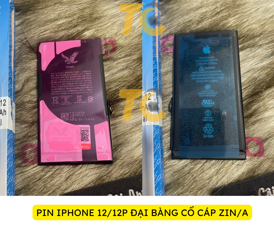PIN IPHONE 12_12P ĐẠI BÀNG CỔ CÁP ZIN_A